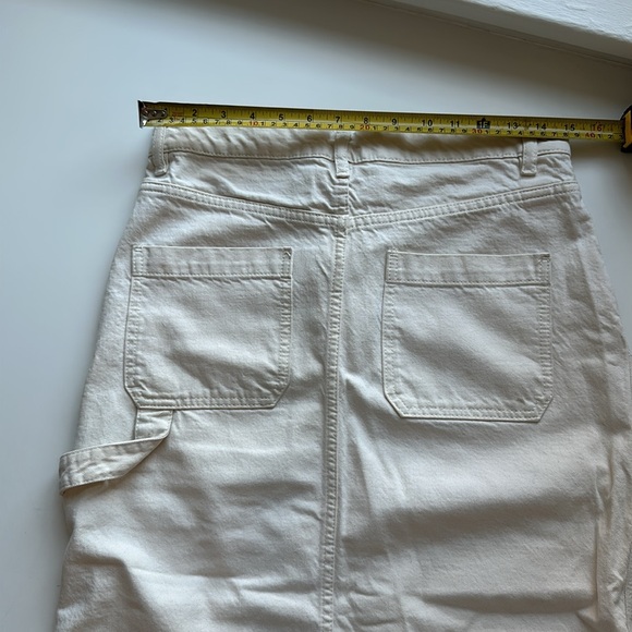 Zara  M maxi white denim skirt - Picture 3 of 6